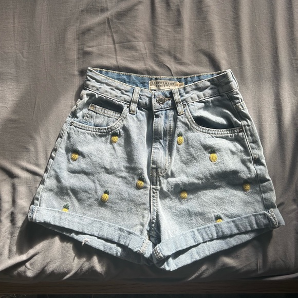 High Rise Denim Shorts - Picture 5 of 16
